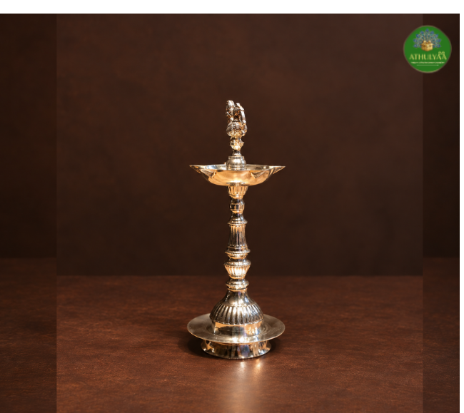 Peacock Silver Coated - Diya