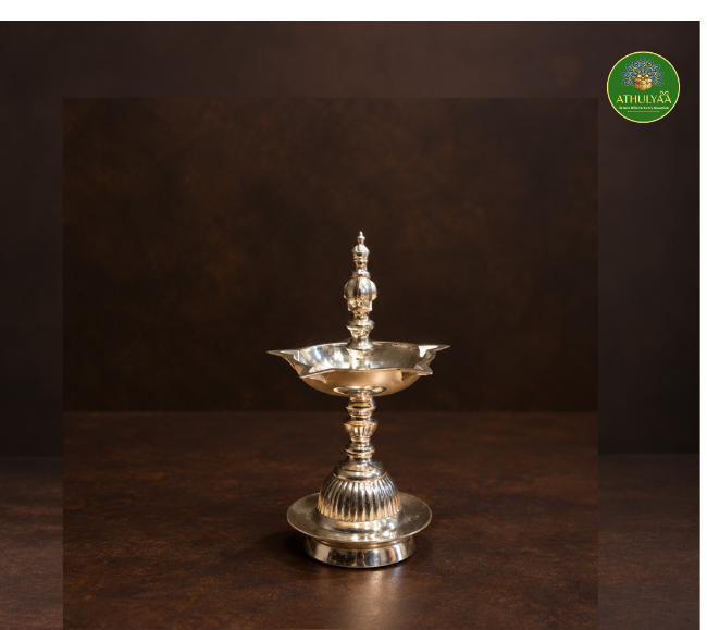 Peacock Silver Coated - Diya