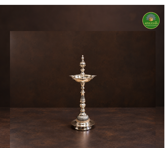 Peacock Silver Coated - Diya