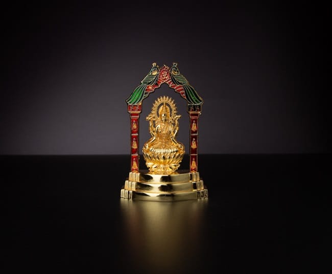 Peacock arc Lakshmi idol
