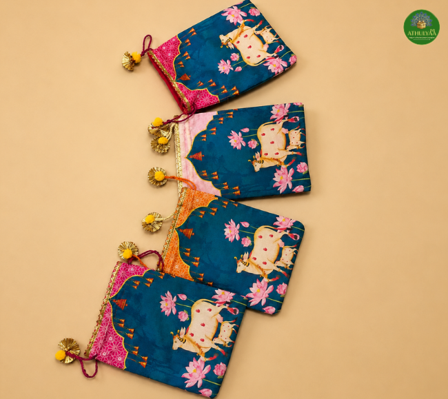 Pichwai Cow Potli Bag