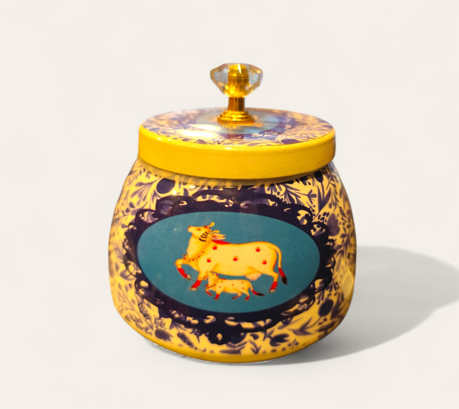Pichwai art dry fruit box
