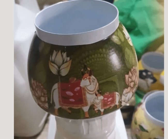 Pichwai art dry fruit box
