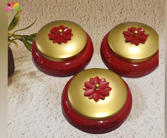 Polished metal box
