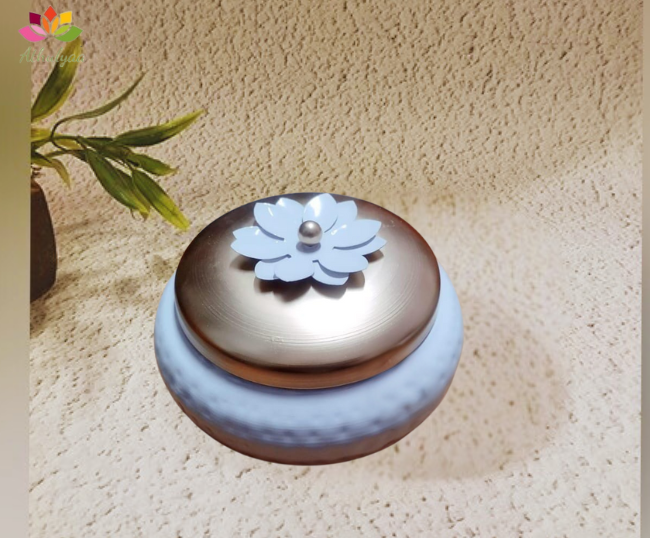 Polished metal box