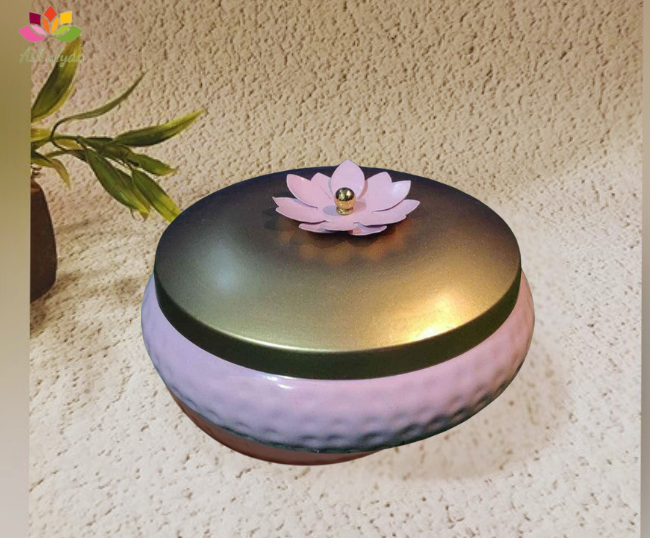 Polished metal box