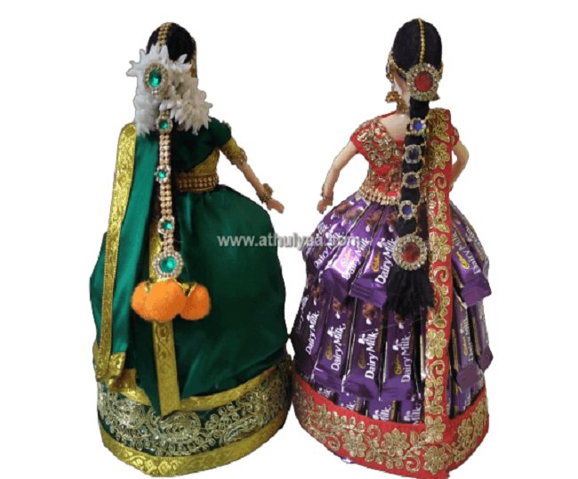 Puberty function Chocolate doll in lehenga