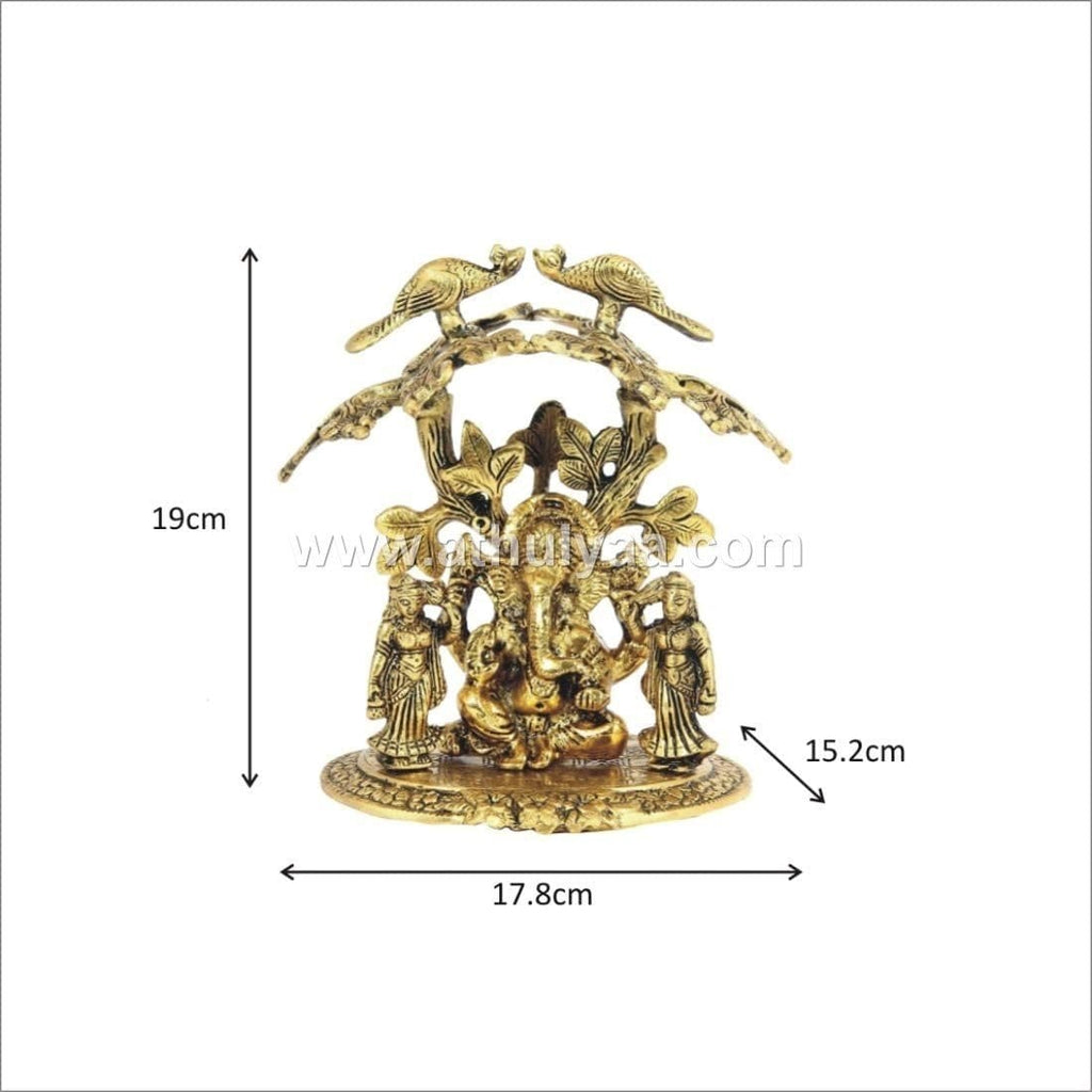 Riddhi Siddhi Tree Ganesh Statue