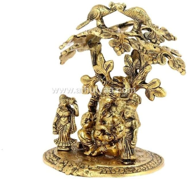 Riddhi Siddhi Tree Ganesh Statue