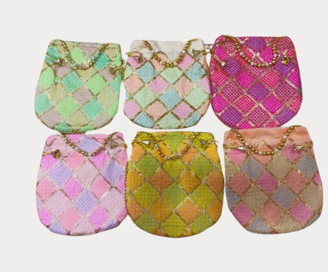 Sequins work potli