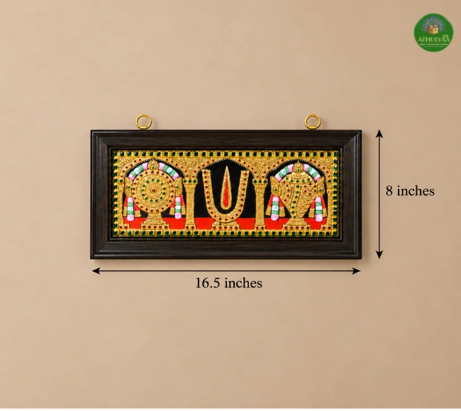 Shanku Chakra Namam Tanjore Painting