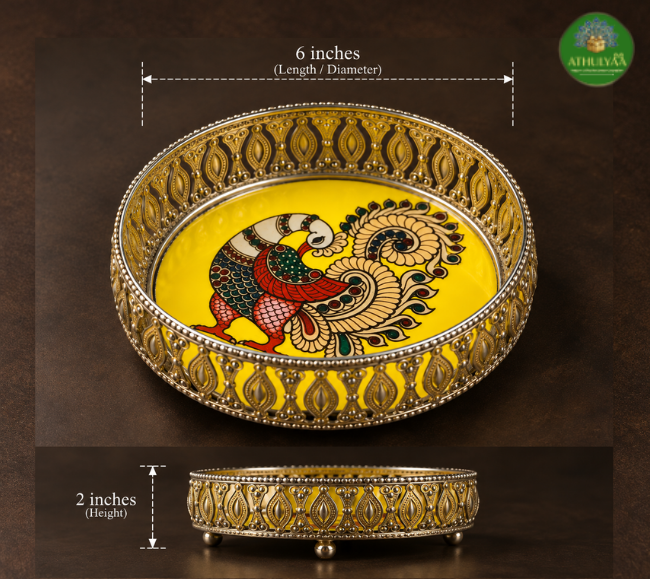 Silver Finishing Annam Tray