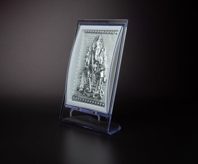 Silver finish God in Acrylic frame