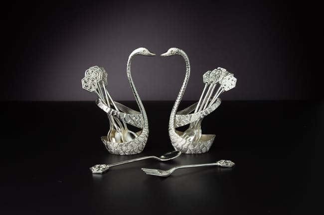 Swan Spoon Fork Set