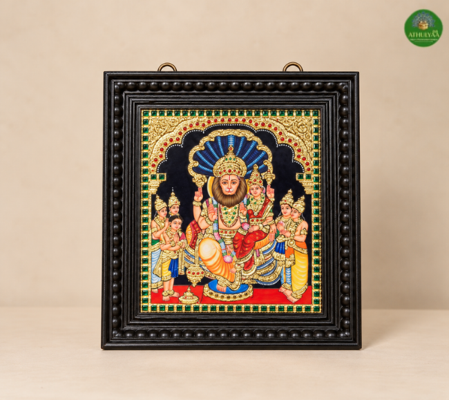 Sri Lakshmi Narasimha Swamy Tanjore Painting