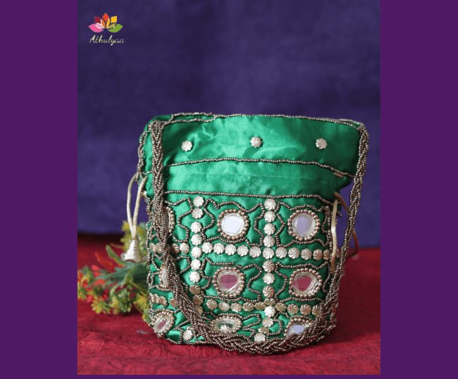 Mirror Work Bridal Potli