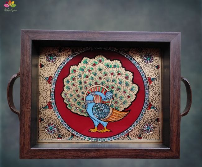 Tanjore Style Painting tray-Small