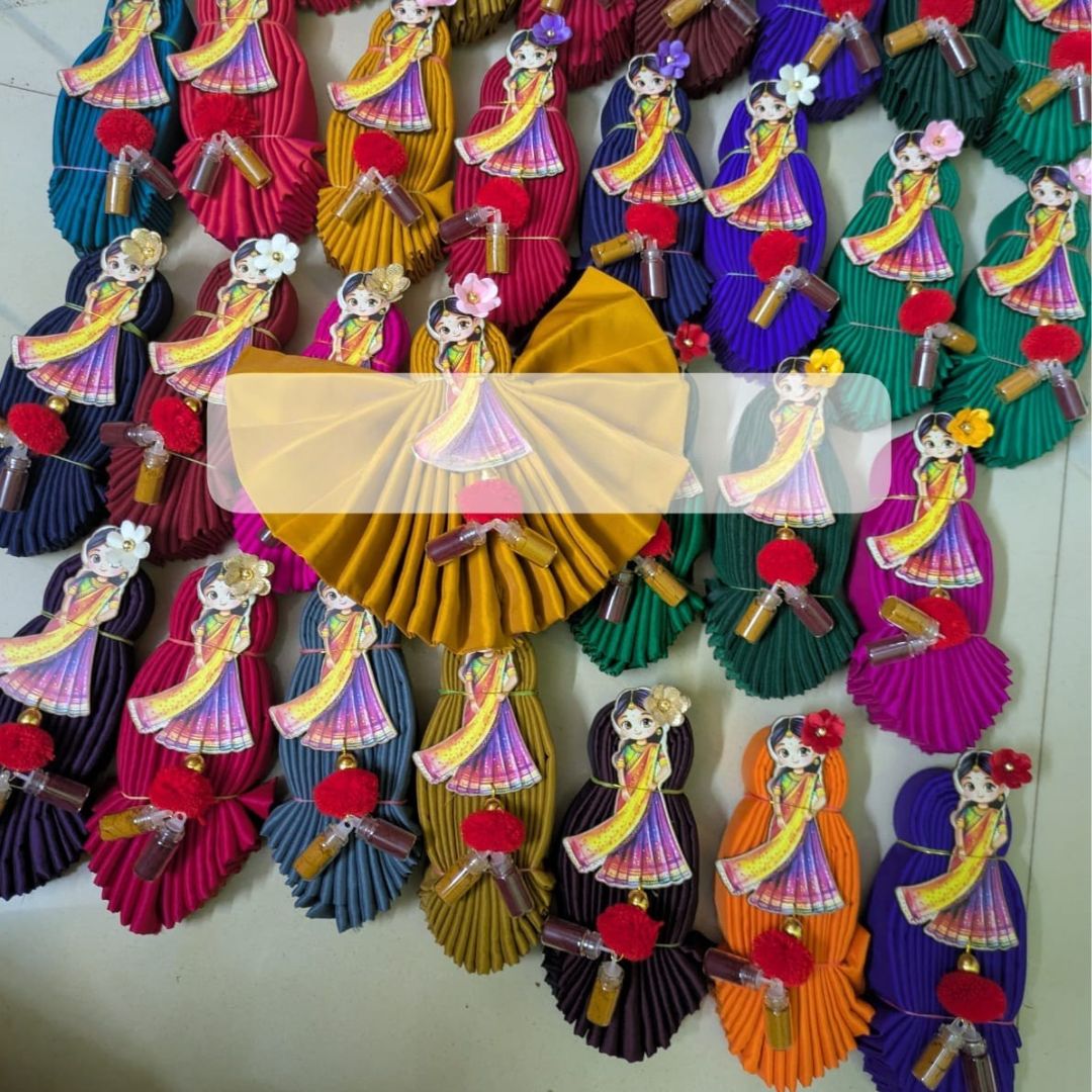 Silk cotton blouse bit with Upanayanam boy haldi kumkum