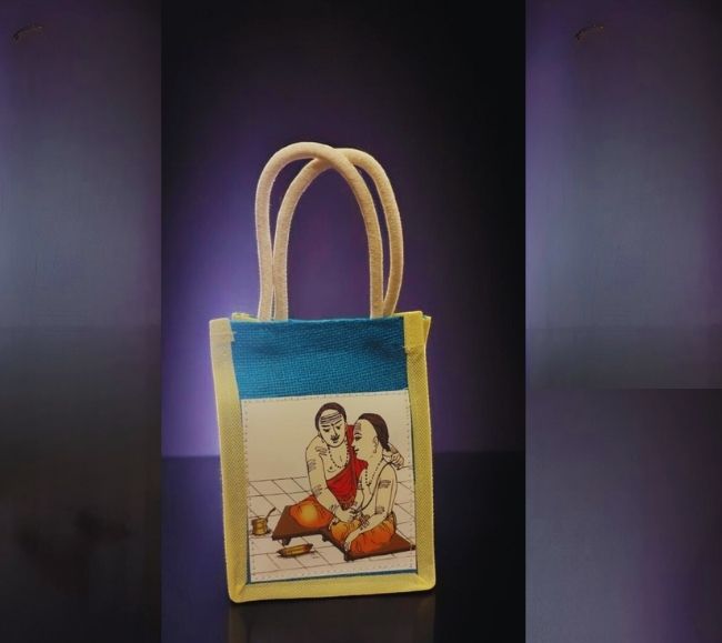 Mini Jute bag with Upanayanam sheetprint