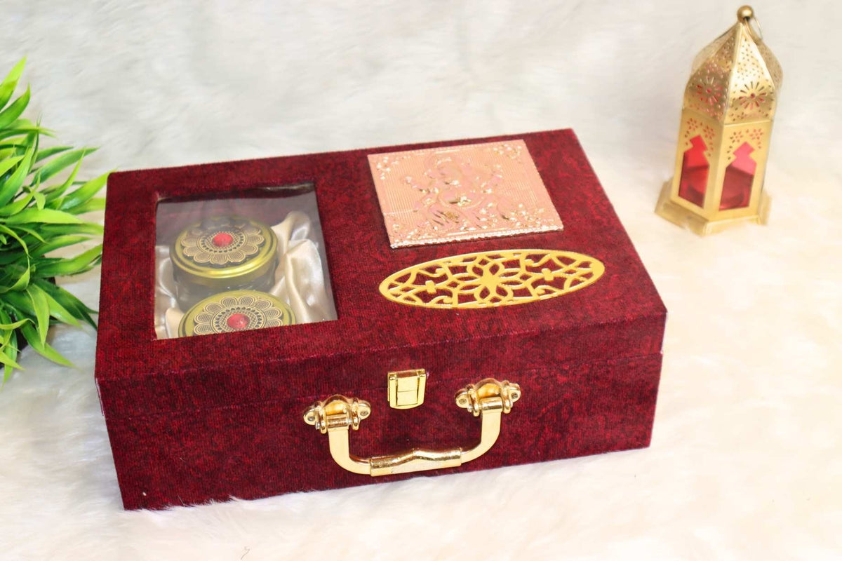 Velvet Suitcase Dry fruit box