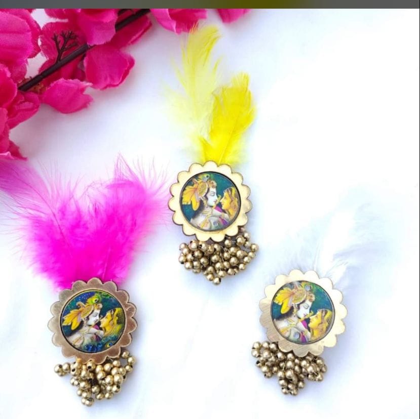 Feather Work Radhakrishna Broach