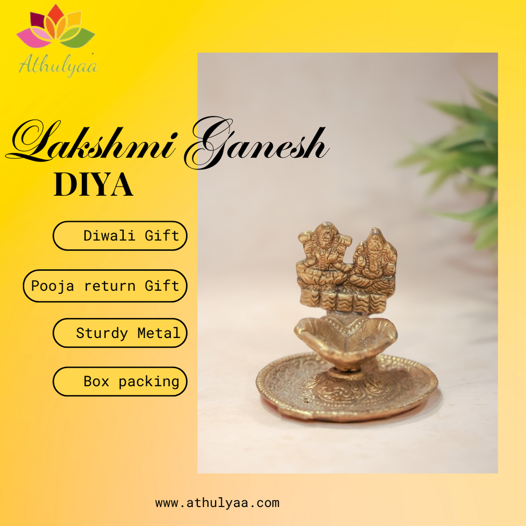 Lakshmi Ganesh Hand Diya