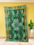 Banana Leaf With Kolam Backdrop