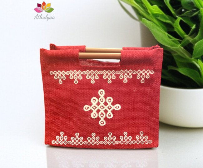 Jute Kolam Bags With Stick