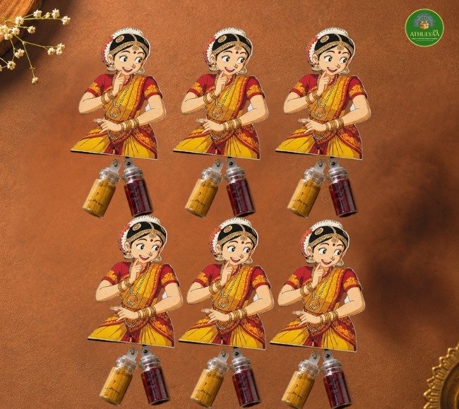 Bharatnatyam Dancer Haldi kumkum holder