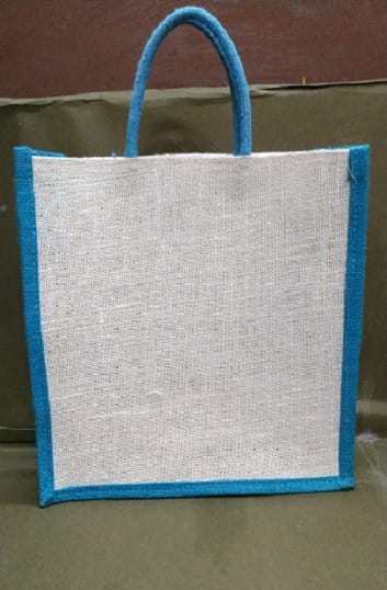 Jute bag with kolam print - big