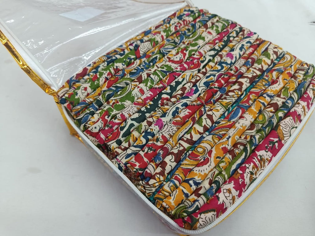 Kalamkari Blouse Bits - Set of 25 Pieces