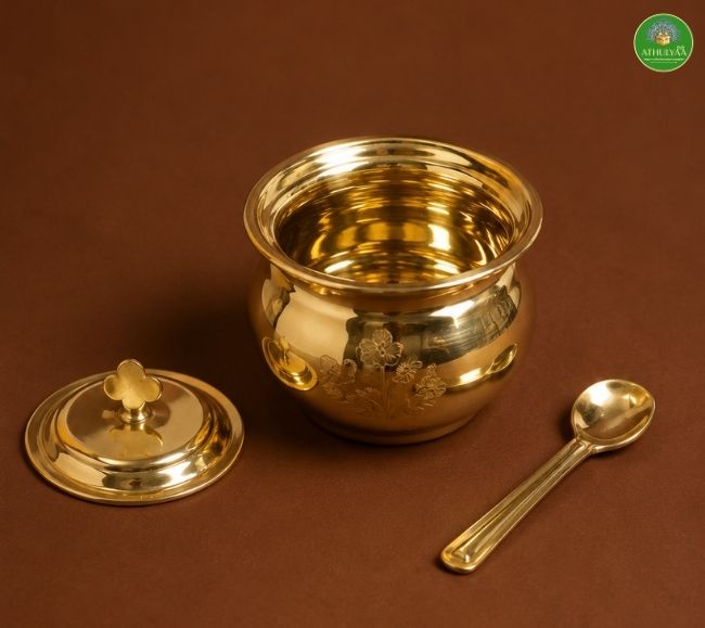 Brass Ghee Pot