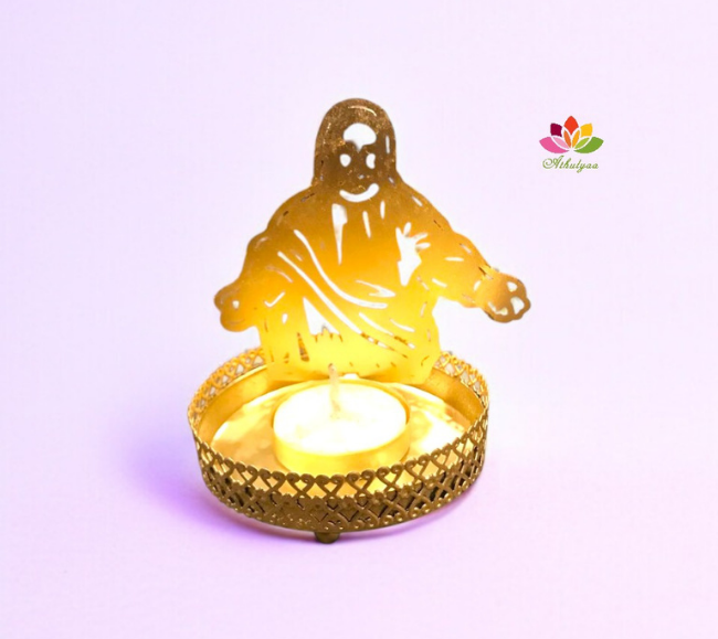 jesus christ shaped candle