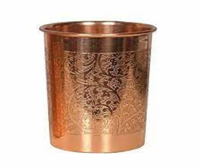 Athulyaa Pure copper Embossed glass