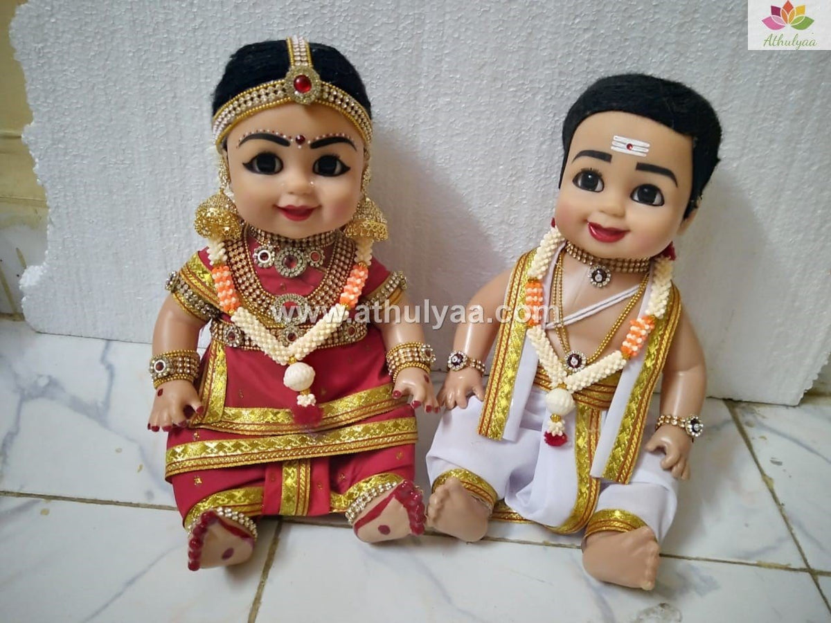 Tamil Brahmin Iyer Style Couple Dolls