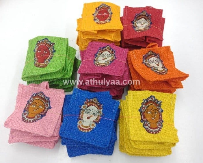 Jute Bag with Devi Face