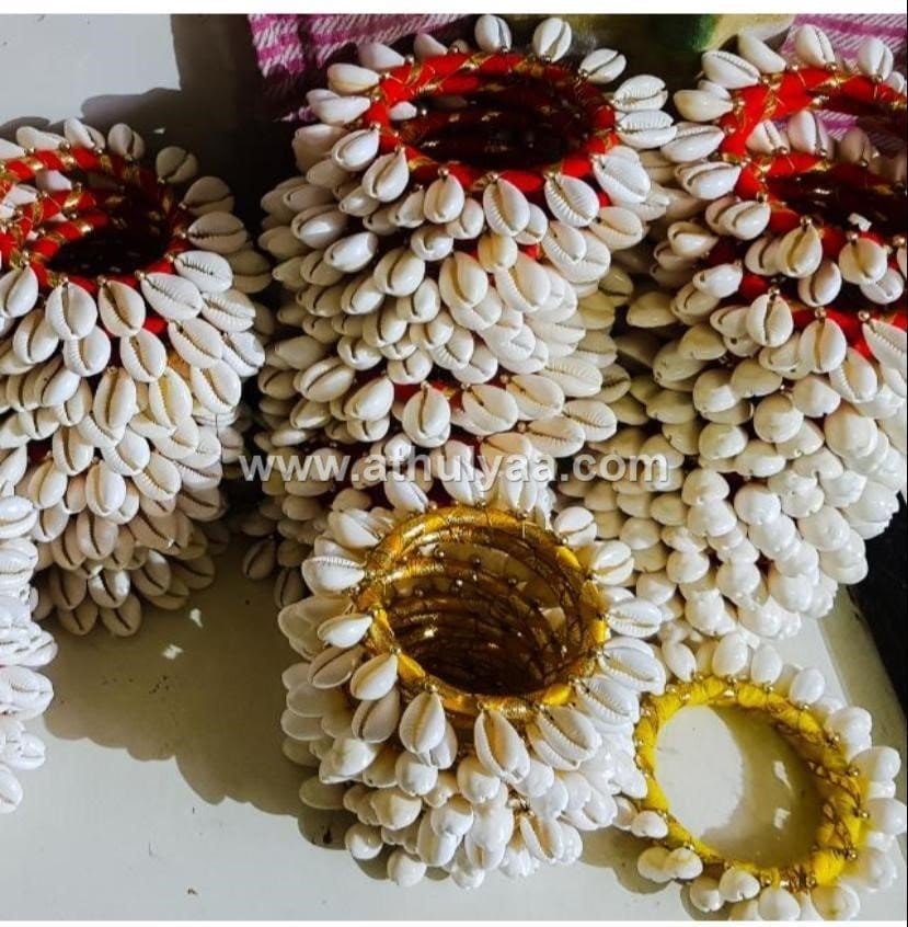 Silk Thread Shell Bangles
