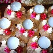 Floral Candle Diya Holders