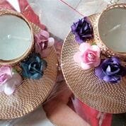 Floral Candle Diya Holders