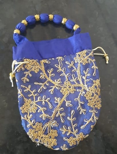 Cross Embroidered Potli