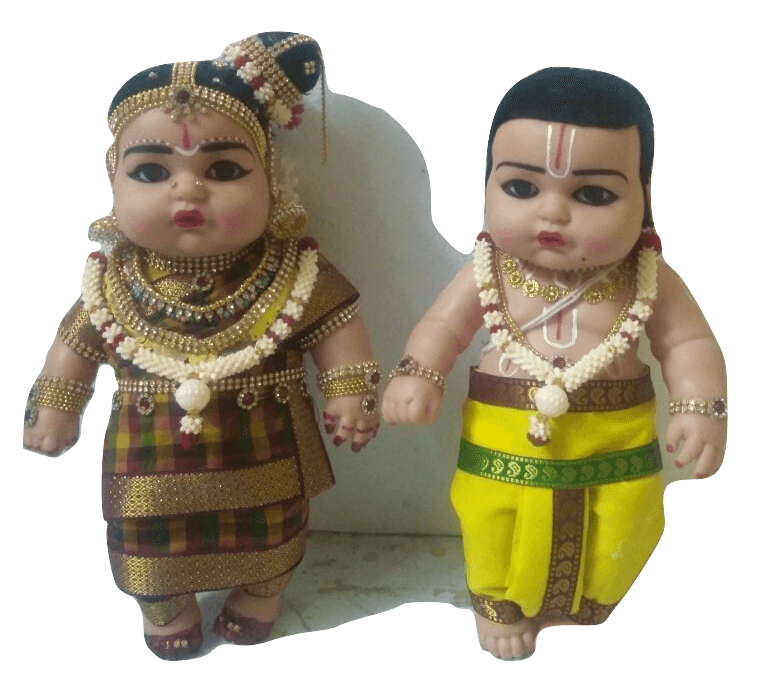 Iyengar Style Chubby couple Dolls