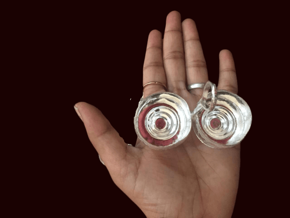 German Silver Haldi Kumkum Cups