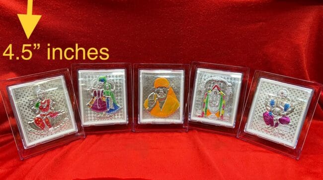 Silver Finish God In Acrylic Frame