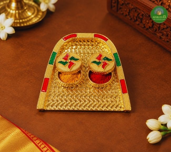 Muram haldi kumkum platter