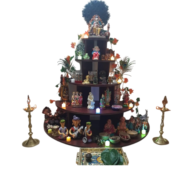 Semi-Circular Gopuram Style Golu padi