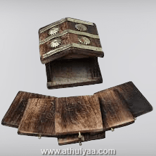 Hut shaped tea coaster