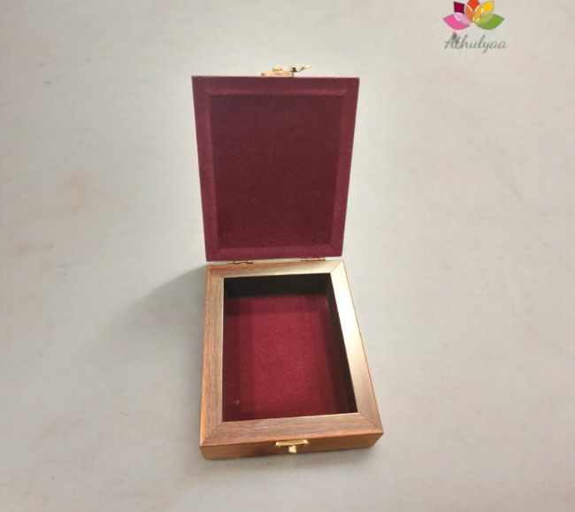 Ganesha Tanjore reverse glass paint jewel box