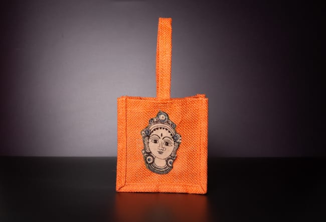 Jute Bag with Devi Face