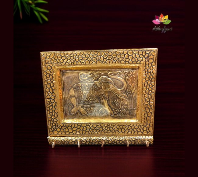 Elephant Key holder Gold
