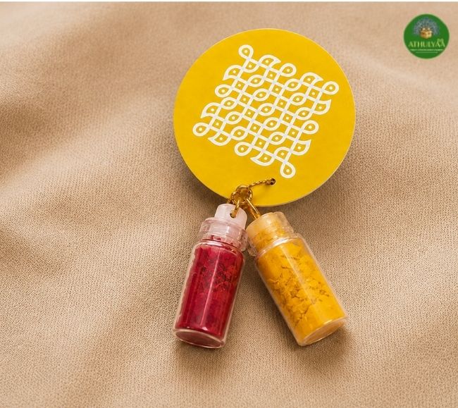 Mini Kolam Design Metal Tray - 4 Inch